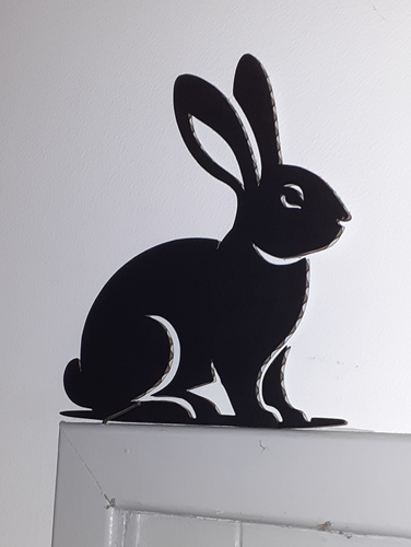Décoration de porte - Lapin